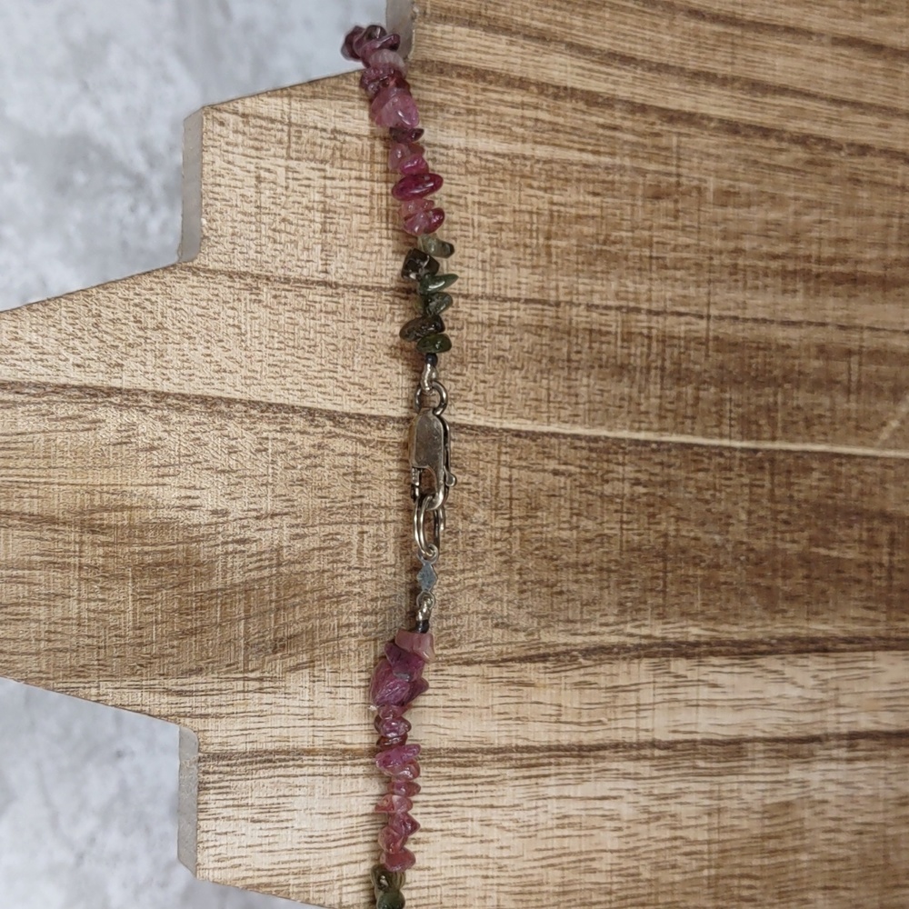 Artisan Crafted Multi Color Gemstone Nugget Neckl… - image 3